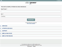 Tablet Screenshot of clicandpower.fr